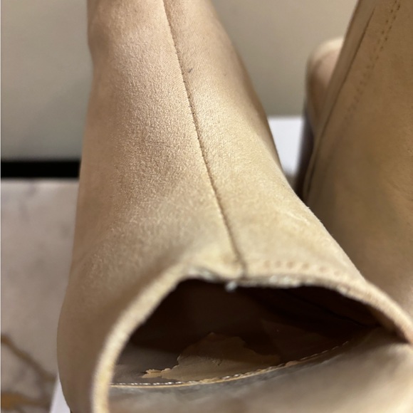 Aldo open toe sling back booties; nice, classy, and comfortable; inside zipper - Picture 6 of 16